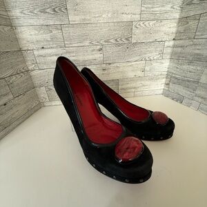 C'N'C‎ Costume National Leather Heeled platform Pump Shoes 7.5
